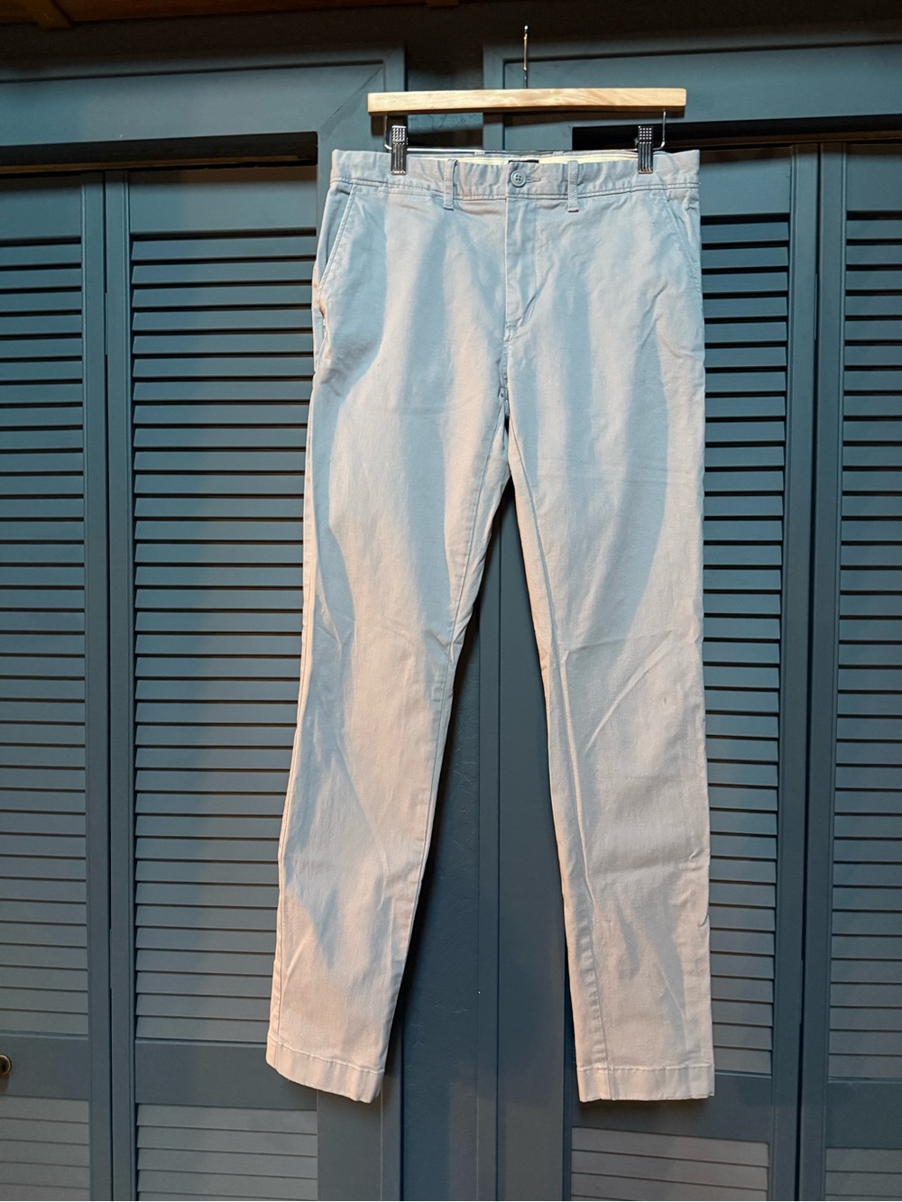 J. Crew Men's Light Gray Casual Chino Pants 32x34